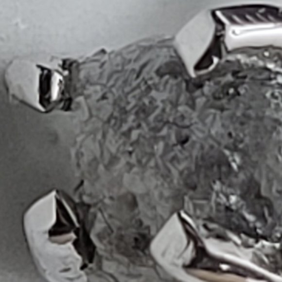 Rare Promise Ring Real Diamond Rock Four Prong  Sterling Silver Size 7 - Picture 5 of 9